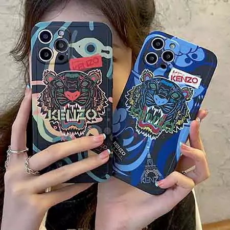 人気ファッションKenzo iPhone16 ケースコピー/ファッションブランドロゴケンゾー iPhone15 ケース虎柄男性愛用