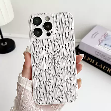 goyard iphone15/15promaxガラスケース モノグラム 亮面 防水 ブランドロゴ アイフォン16 16pro ケース