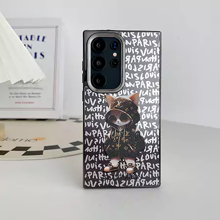 ルイヴィトン galaxy s24plus/s24ultraケース面白い アニメ風 lv ギャラクシー s23プラススマホケースドナルドダックかわいい vuitton風 iphone16 15promax携帯ケース 大人 レデイースおしゃれ