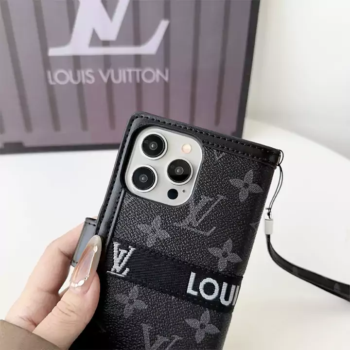 手帳型ルイヴィトングッチアイフォン16 15Pro MaxケースギャラクシーS23 S24 Ultraケースストラップ付カード入れLouis Vuittonブランドアイフォン16カバーグッチカード入れ