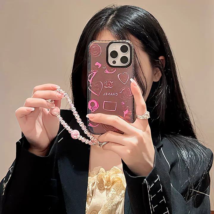 最高級ブランドシャネル iphone16/16pro ケース 女性愛用パールブレスレット chanel iphone15pro/15携帯ケース字母プリントブランド柄 ブランドiphone14pro/14ファッションケース売れ筋