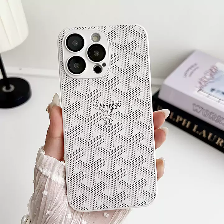 goyard iphone15/15promaxガラスケース モノグラム 亮面 防水 ブランドロゴ アイフォン16 16pro ケース