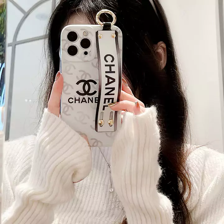 シャネルiphone 16 のリストバンド ケース 直辺波点写真立て リストバンドケース 高品質chanel iphone 15落下防止砂目立てソフトケース