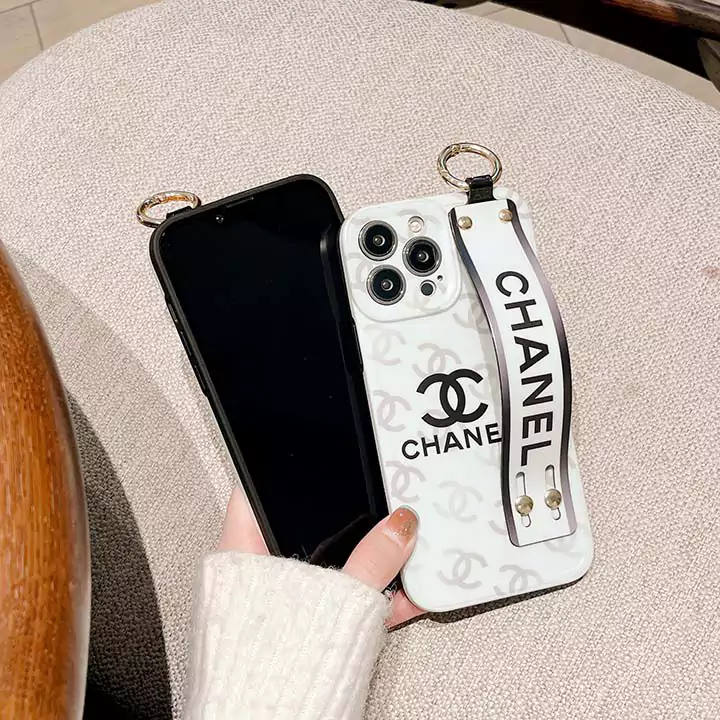 シャネルiphone 16 のリストバンド ケース 直辺波点写真立て リストバンドケース 高品質chanel iphone 15落下防止砂目立てソフトケース