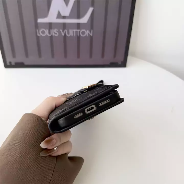 手帳型ルイヴィトングッチアイフォン16 15Pro MaxケースギャラクシーS23 S24 Ultraケースストラップ付カード入れLouis Vuittonブランドアイフォン16カバーグッチカード入れ