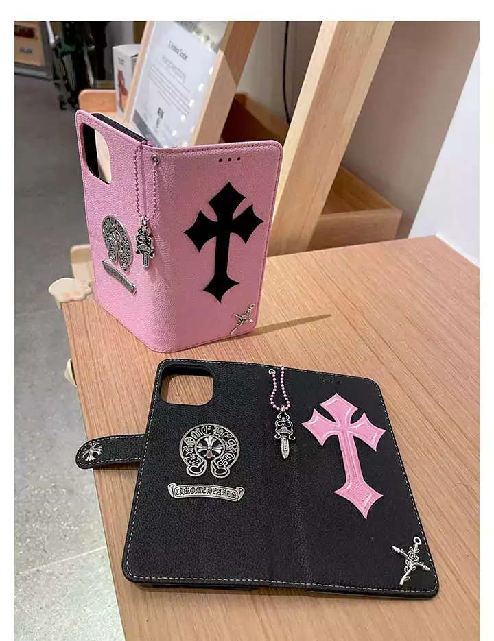 人気Chrome Hearts Iphone 15 ケース.Chrome Hearts 手帳型メタルロゴスマホケース.販売VANCOPY