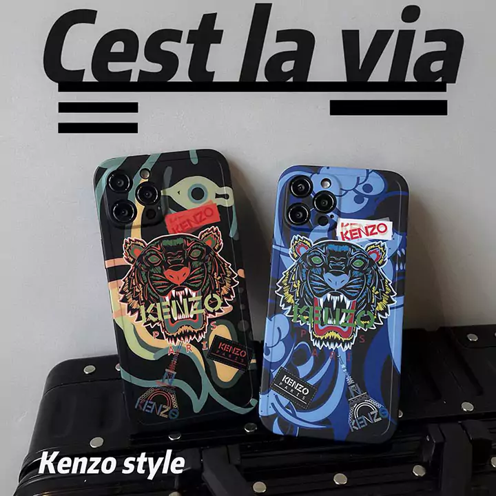 人気ファッションKenzo iPhone16 ケースコピー/ファッションブランドロゴケンゾー iPhone15 ケース虎柄男性愛用